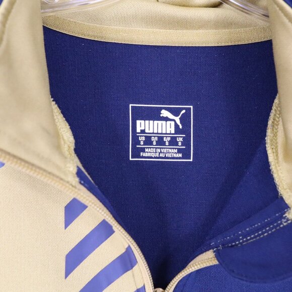 Puma Arsenal Fly Emirates Gray Soccer 1/4 Zip Pullover Sweatshirt Mens Small - Picture 2 of 6